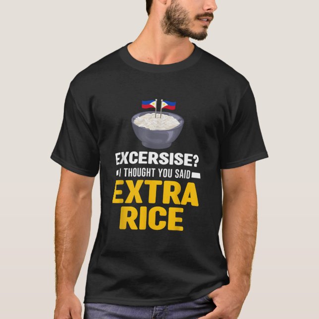 Übung Ich Dachte, Du Sagtest Extra Reis Panda T-Shirt (Vorderseite)