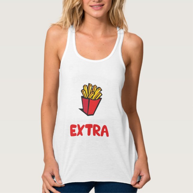 Übung? Ich denke, du Gemeinen Extra Fries Tank Top (Vorderseite)