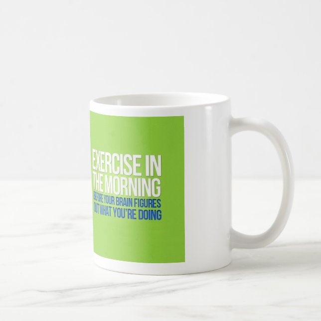 Übung in der Morgen-Tasse Kaffeetasse (Rechts)