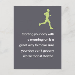 Übung / Lazy Joke "Just for Fun" Postkarte