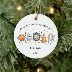 Übung Macht Champions-Schmuck Keramik Ornament