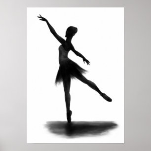 "Übung macht den Meister" Ballerinaplakat Poster