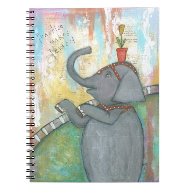 Übung macht den Meister Notizbuch Notizblock (Vorderseite)