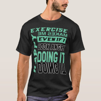 Übung macht mich glücklich, grün T-Shirt