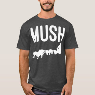 Übung mit Hundeschlittenteam für Hundeschmiedepuff T-Shirt