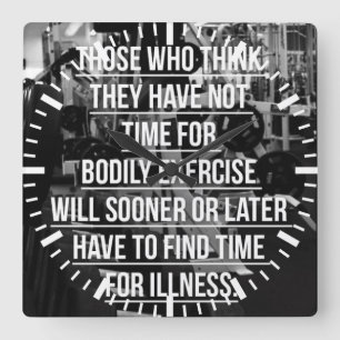 Übung - Motivierend Training Quadratische Wanduhr