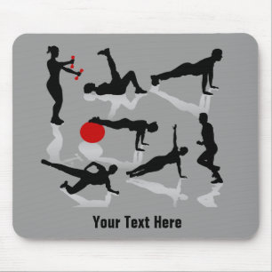 Übung stellt dar (personalisiert) mousepad