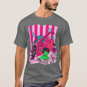 Übungs Horror Tänzer Treppe Tanzender Retro T-Shirt