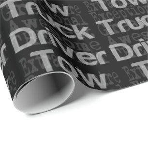 Übungspapier für Lastwagenfahrer Geschenkpapier