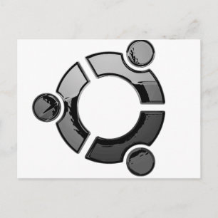 Ubuntu (Chrom) Postkarte
