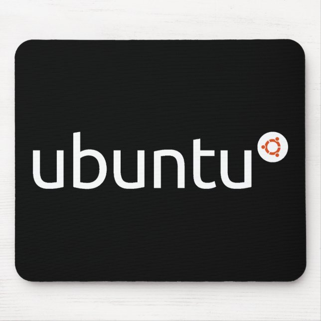 Ubuntu-Dunkelheit Mousepad (Vorne)