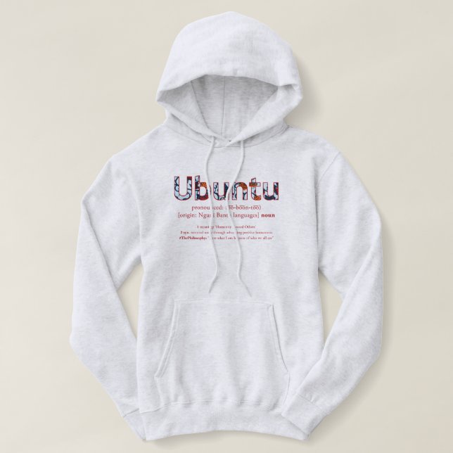 "Ubuntu" Hoodie (Design vorne)