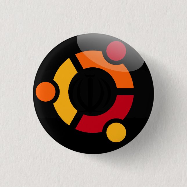 Ubuntu Linux Button (Vorderseite)