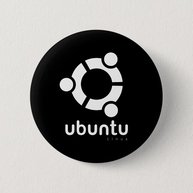 Ubuntu Linux Open Source Button (Vorderseite)