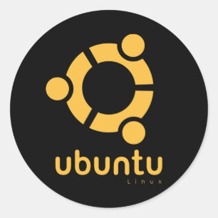 Ubuntu Linux Open Source Runder Aufkleber