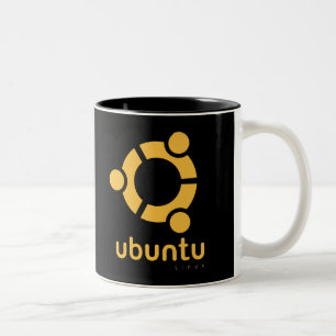 Ubuntu Linux Quelle Zweifarbige Tasse