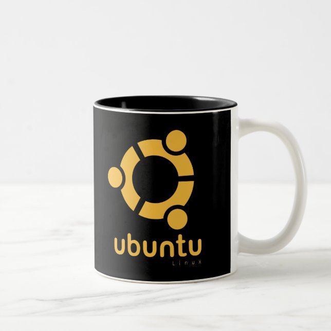 Ubuntu Linux Quelle Zweifarbige Tasse (Rechts)