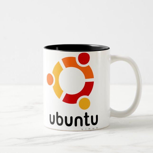 Ubuntu Linux Quelle Zweifarbige Tasse (Rechts)