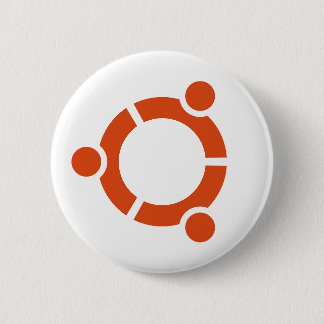 Ubuntu-Logo-Knopf Button (Vorderseite)