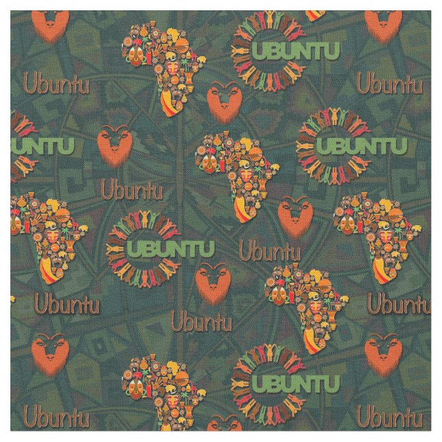 Ubuntu Repeat Stoff (Nahaufnahme)