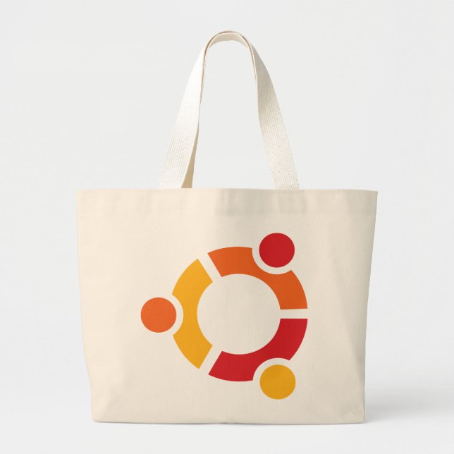 Ubuntu riesige Taschen-Tasche Jumbo Stoffbeutel (Vorne)