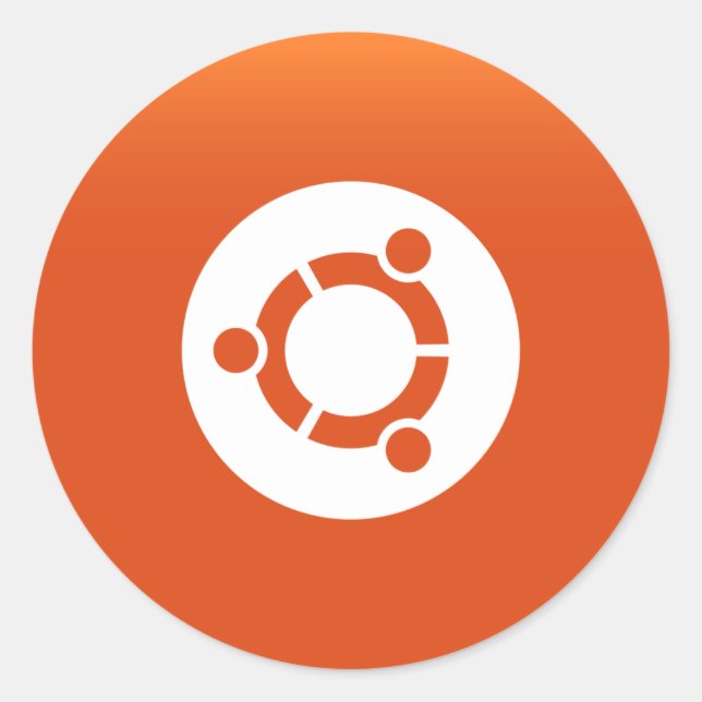 Ubuntu Runder Aufkleber (Vorderseite)