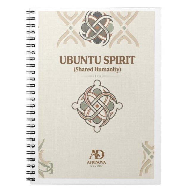 Ubuntu Spirit Notizbuch Notizblock (Vorderseite)