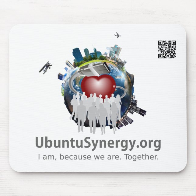 Ubuntu Synergy - Maus-Pad Mousepad (Vorne)