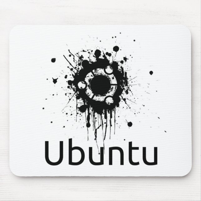 Ubuntu-Tintenkleks Mousepad (Vorne)