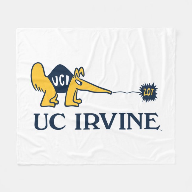 UC Irvine | UCI Anteaters Zot! Fleecedecke (Vorderseite (Horizontal))