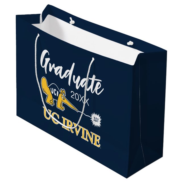 UC Irvine | UCI Anteaters Zot! Große Geschenktüte (Vorderseite Schrägansicht)