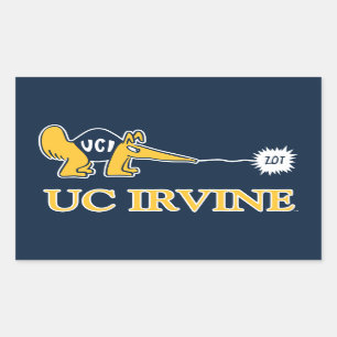 UC Irvine   UCI Anteaters Zot! Rechteckiger Aufkleber