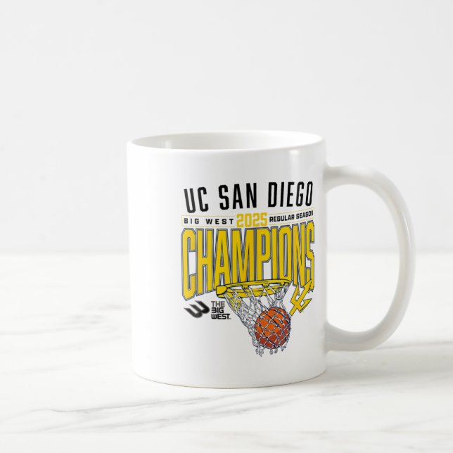Uc San Diego Tretons 2025 Regular Season Basketbal Kaffeetasse (Rechts)