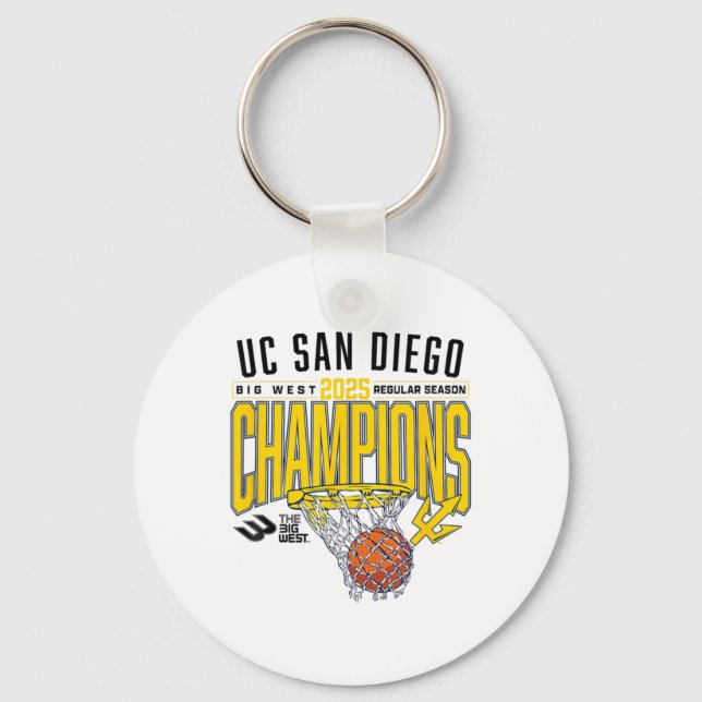 Uc San Diego Tretons 2025 Regular Season Basketbal Schlüsselanhänger (Vorderseite)
