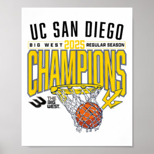 Uc San Diego Tretons 2025 Reguläre Saison Basketba Poster