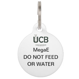 UCB MegaE dogtag Haustiermarke