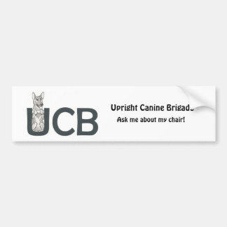 UCB Zucht-Schäferhund-Autoaufkleber Autoaufkleber