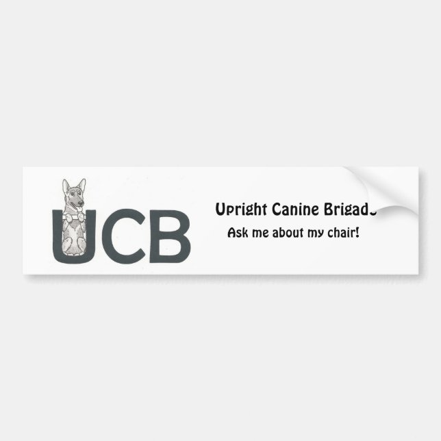 UCB Zucht-Schäferhund-Autoaufkleber Autoaufkleber (Vorne)
