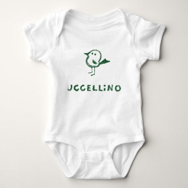 uccellino baby strampler (Vorderseite)