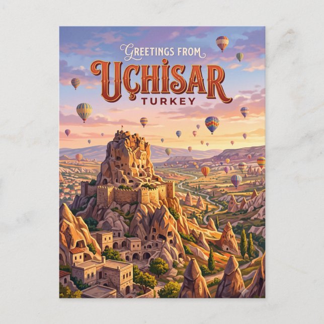 Uçhisar Türkei Postkarte (Vorderseite)