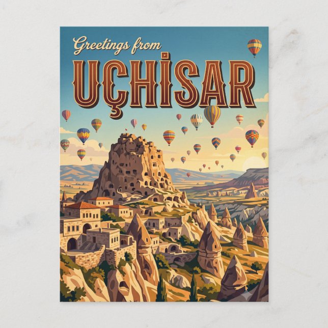 Uçhisar Türkei Postkarte (Vorderseite)