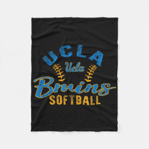 Ucla Bruins Softball Vintage Offiziell Lizenziert Fleecedecke