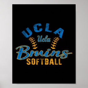 Ucla Bruins Softball Vintage Offiziell Lizenziert Poster