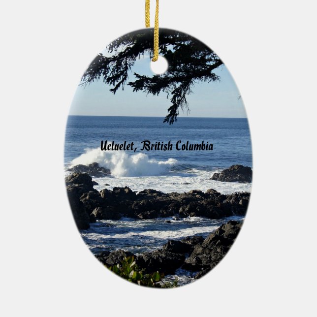 Ucluelet, British Columbia Keramik Ornament (Hinten)