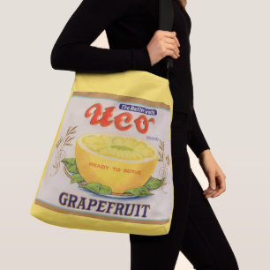 Uco-Markenzeichen Grapefruit-Zeichen der 30er Jahr Tragetaschen Mit Langen Trägern