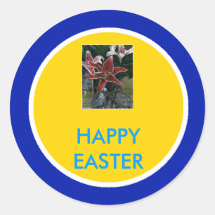 !UCreate Happy Oaster Runder Aufkleber