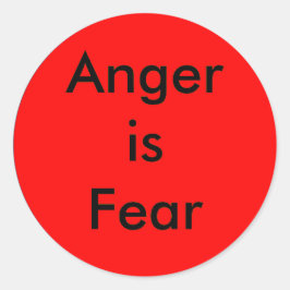 ! UCreate Wut ist Angst Runder Aufkleber