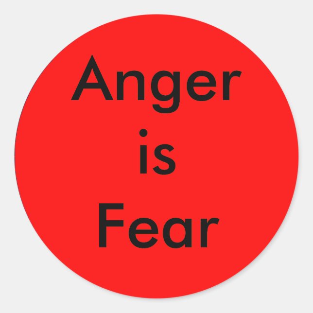 ! UCreate Wut ist Angst Runder Aufkleber (Vorderseite)