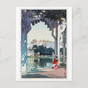 Udaipur Castle, Indien, Hiroshi Yoshida Postkarte