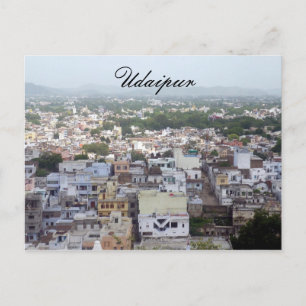 Udaipur-Gebäude Postkarte